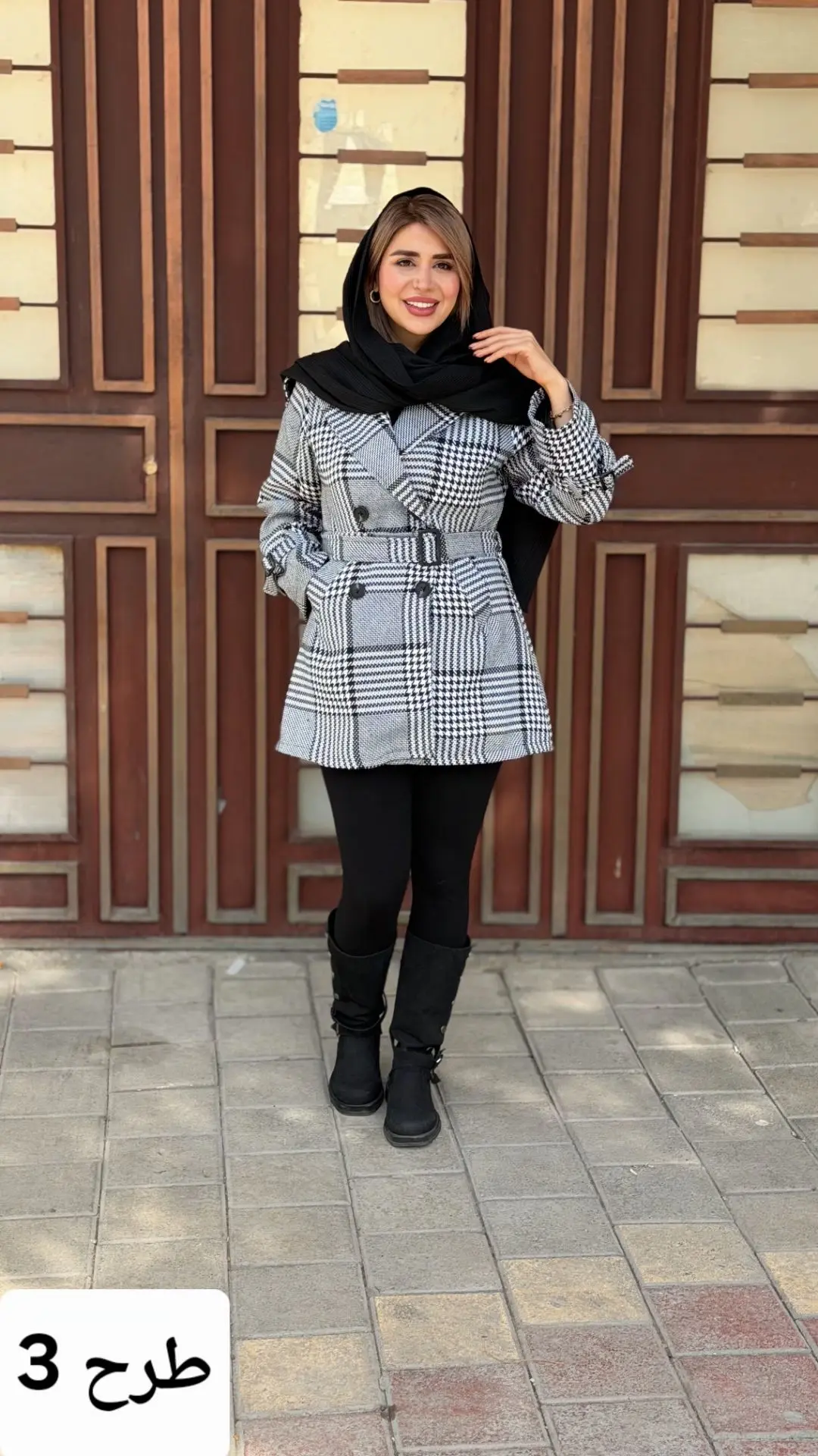 پالتو چهارخونه 4دکمه_شعبه دوم
